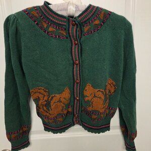 Vintage Herman Geist Squirrel Sweater M